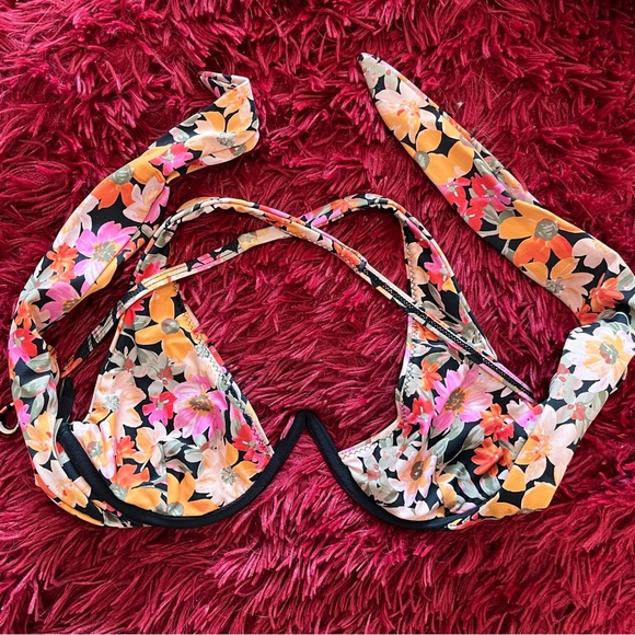 For Love and Lemons S Vienna Floral Underwire Top - Picture 3 of 4